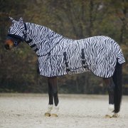Síťovaná deka na koně proti hmyzu zebra